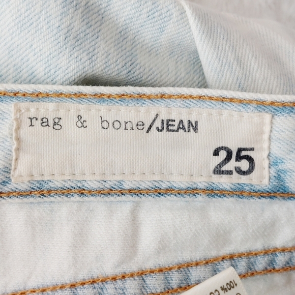 rag & bone Rebel Bleach Distressed Classic Boyfriend Jeans P3631 - Picture 7 of 10